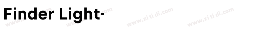 Finder Light字体转换 Finder Light字体转换